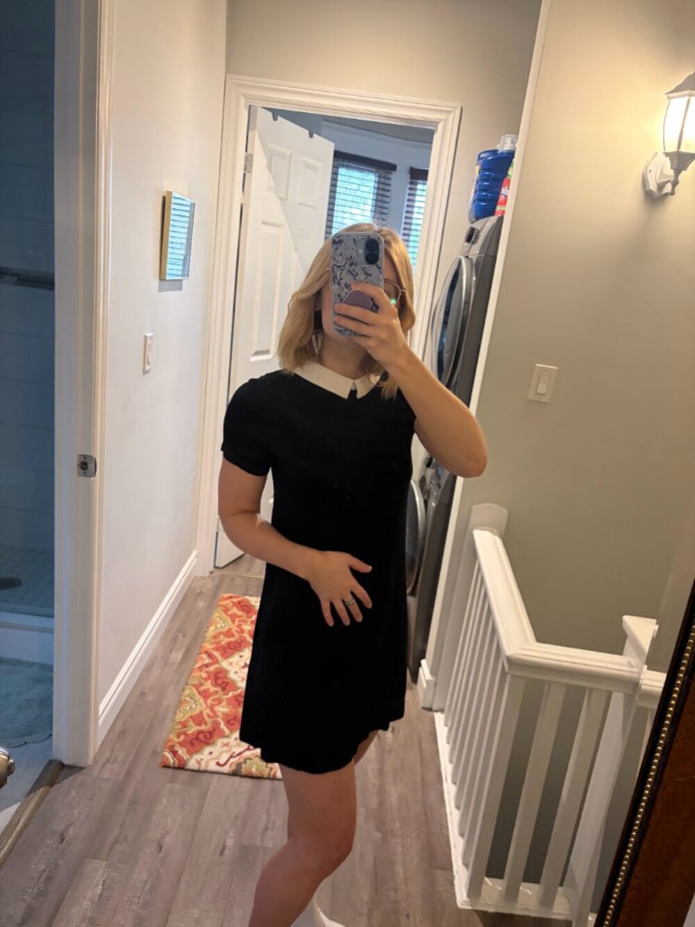 Twik Black Collared Dress